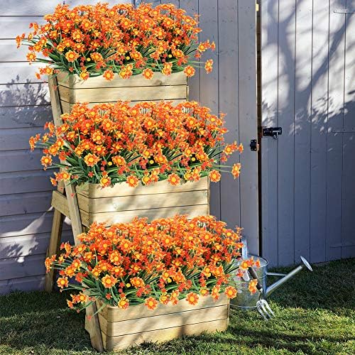 ArtBloom 6 Bundles Artificial Daisies UV Resistant