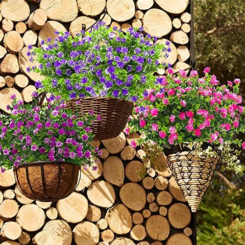 Grunyia Artificial Flowers for Home and Garden Decor Pink