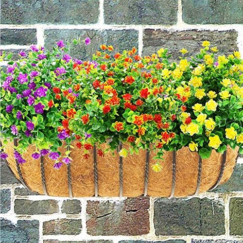 YOSICHY Artificial Flowers Outdoor Decor 6 Bundles