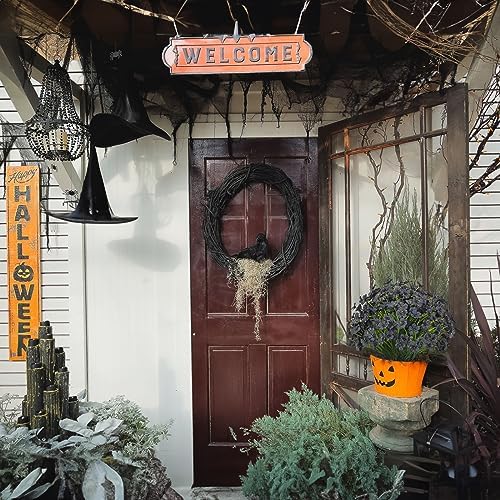 15 Bundle Artificial Orchids UV Resistant Outdoor Decor Black