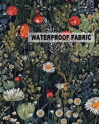 Waterproof Pillow Protector Set 2 Pack White Daisy Green Plant Design
