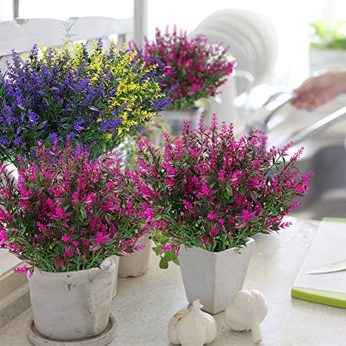 ArtBloom 24 Bundles Artificial Lavender Faux Flowers
