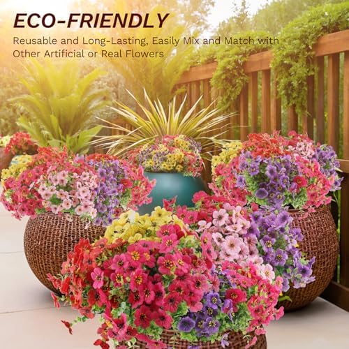 Artificial Silk Daisy Set 15PCS for Outdoor Decor