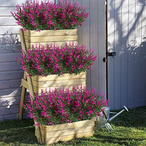 ArtBloom 24 Bundles Artificial Lavender Faux Flowers