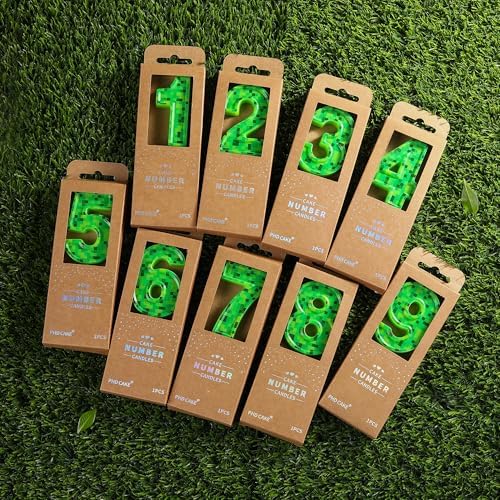 PHD CAKE 276 Inch Pixel 8 Birthday Candles Green