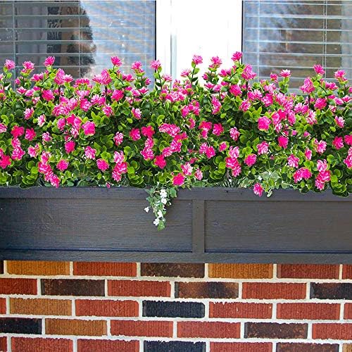 Grunyia Artificial Flowers for Home and Garden Decor Pink