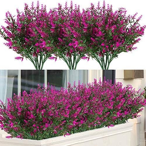 ArtBloom 24 Bundles Artificial Lavender Faux Flowers