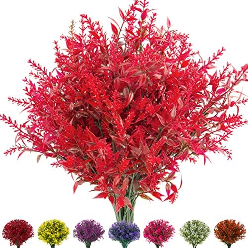 NOV FIRE Outdoor Artificial Lavender Flowers 20 Bundles