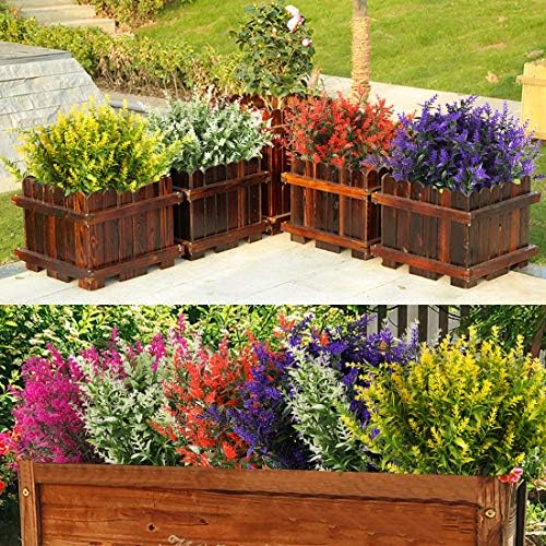 RECUTMS Artificial Lavender Flowers 8-Piece Set