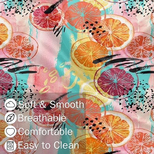 Aglebo Orange Satin Body Pillowcase 21x54