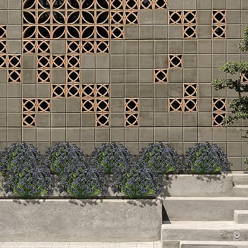 15 Bundle Artificial Orchids UV Resistant Outdoor Decor Black