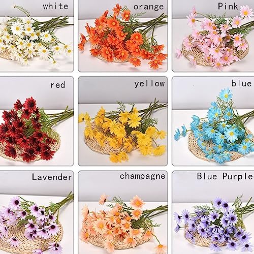 OUKEYI Artificial Daisy Flowers 12 Bundles UV Resistant