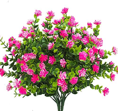 Grunyia Artificial Flowers for Home and Garden Decor Pink
