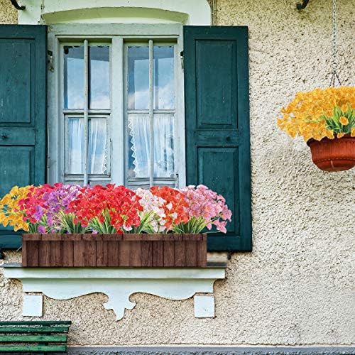 ZEOSTARO Artificial Flowers 12 Bundles Pink