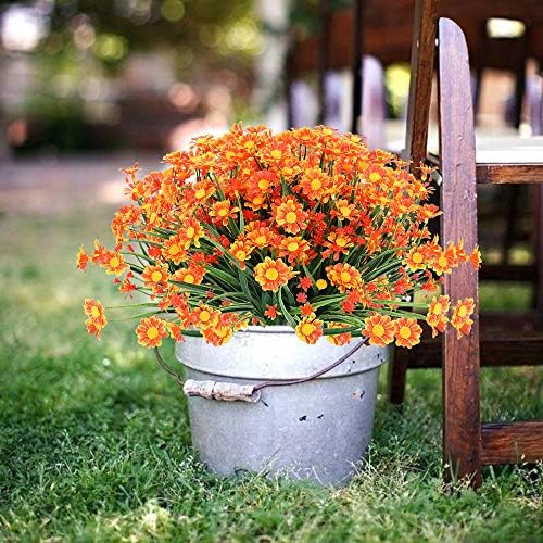 ArtBloom 6 Bundles Artificial Daisies UV Resistant