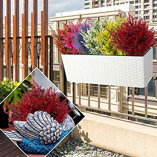 NOV FIRE Outdoor Artificial Lavender Flowers 20 Bundles