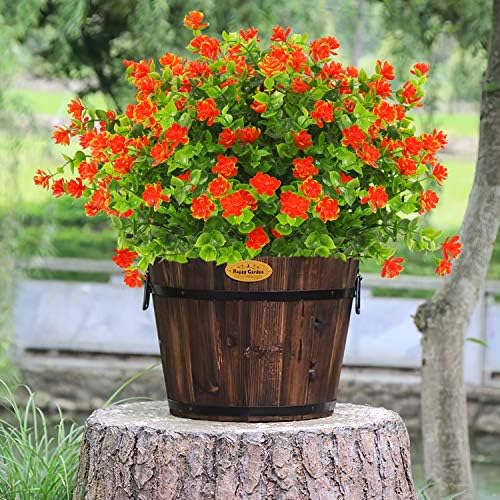 DRT DERUITAI Artificial Flowers Outdoor - 20 Bundles UV Resistant
