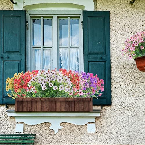 XEOLIAN 12 Bundles UV Resistant Artificial Flowers